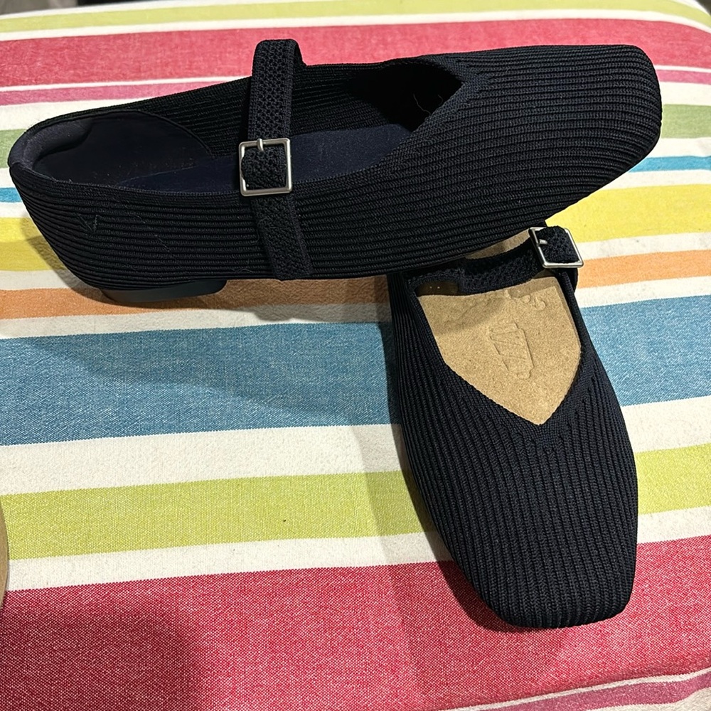 Navy Ballet slipper Vivaia Women’s Shoes Size 9w wide EU40W